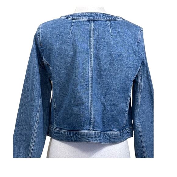 J. Crew Louisa Lady Jacket, blue denim, NWT, polished casual, classic preppy - Picture 3 of 6